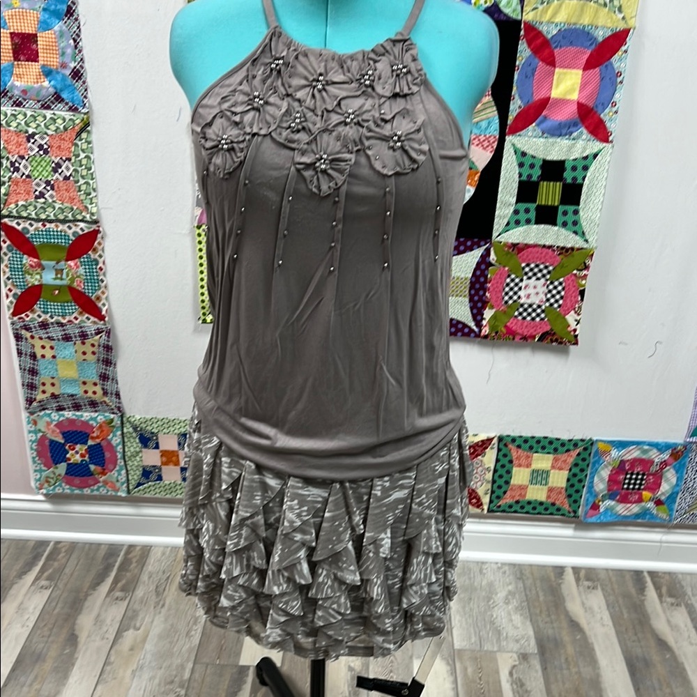 INC International Concepts Taupe Skirt Set